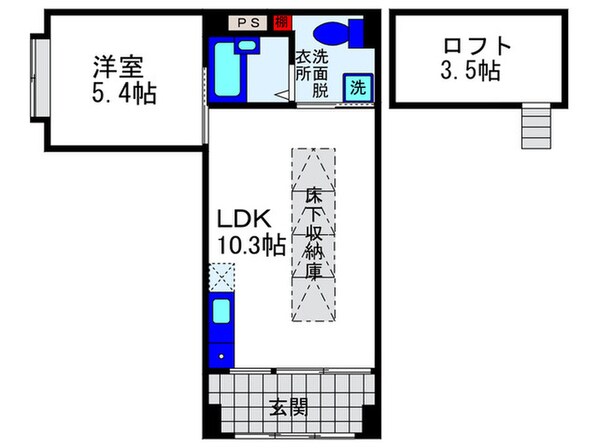 ＥＡＳＴ－１の物件間取画像